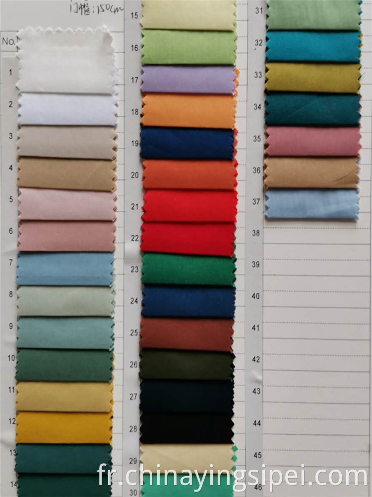 Stock lot Wholesale solid woven nylon cotton fabric